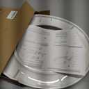 Toilet Seat Round Soft Close16.5'', Toilet Lid Slow Close Quiet No Slam, Easy Installation & Release Safe PP Material Easy Clean, Comfortable Ergonomic Design, 2 Years Support, White Plastic