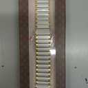 Wearlizer Two Tone Metal Band Compatible with Apple Watch Bands 40/38/41/42/44/45/46/49mm Women Men, Dressy Rectangular Chain Design Durable Stainless Steel Bracelet for iWatch Series 11-1/SE/Ultra (Black)