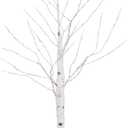 Nearly Natural 3-FT Pre-lit Artificial White Birch Tree with LED Lights, 120 Warm White LEDs for Indoor Home Dcor, Fake Lighted Birch Tree for Winter, Valentine's Day, Easter Decorations