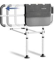 Agrish Bed Rails for Elderly Adults Safety, Bed Rails for Seniors Supports 350lbs with Motion Lights & Storage Pouch, Adjustable Bed Cane with Non-Slip Grip, Stable Bed Assist Rails for Seniors
