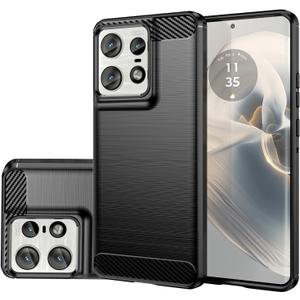 Case for Motorola Edge 50 Pro Case/Moto Edge50Pro, Slim Thin Phone Cover TPU Soft Back Cases Anti-Scratch Shockproof Protective Cover for Motorola Edge 50 Pro 5G Black