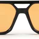 FEISEDY Vintage Square 70s Flat Aviator Sunglasses Women Men Classic Retro Stylish Frame UV400 Sunglasses B2622