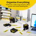 COLORWING Compatible with DYMO D1 Label Tape Black on Yellow 45018 S0720580 Replace for DYMO Label Maker Refill D1, 1/2 Inch x 23 Ft, for Dymo LabelManager 160 420P 210D 280 360D PnP, 3-Pack