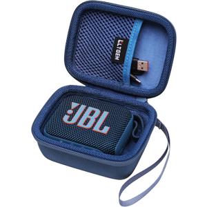 LTGEM Case Compatible with JBL Go 4 / GO 5 / Go 3 Ultra-Portable Waterproof Speaker, Blue