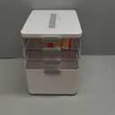 ARSTPEOE 4Tier Medicine Organizer  Portable Medicine Cabinet with Plastic Handle, Multipurpose Medical Box, Empty First Aid Kit for Home