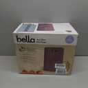 bella 6 Qt Slim Air Fryer, Fits-anywhere Kitchenware, EverGood Ceramic Nonstick Coating, Adjustable Temperature, 6 Preset Cooking Options, 60 Min Auto Shutoff w Audible Tone, 5lb Capacity, Plum