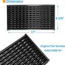 17" Grill Grate for Charbroil Performance TRU-Infrared 450 3-Burner 463370719 463371719 463371116 463371316 463371716, Porcelain Steel Emitter for Charbroil Grill Replacement Parts, 3-Pack