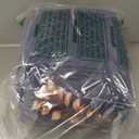 JSD Navy Floral Sheet Set King Size, 4 Piece Soft Printed Microfiber Sheets Extra Deep Pocket (Blue Flower)