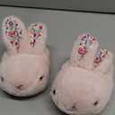 Toddler Rabbit Winter Slippers - Soft Plush Indoor Bunny Slippers for Girls & Boys (8-9 Toddler)