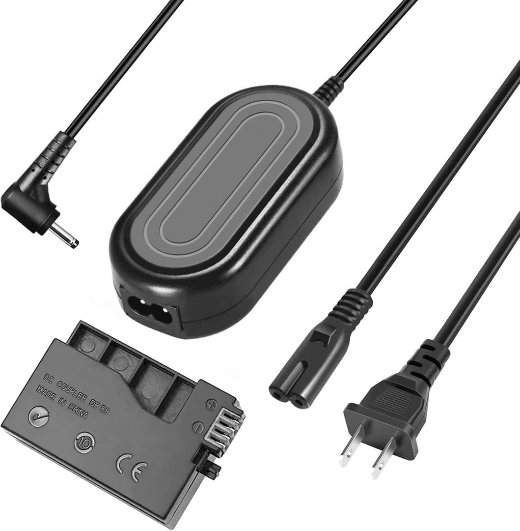 Gonine LP-E8 Dummy Battery and ACK-E8 AC Power Adapter Kit for Canon EOS Rebel T5i T4i T3i T2i 700D 650D 600D 550D - Continuous Power Supply for Video Recording, Live Streaming.