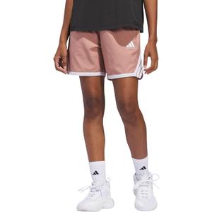 adidas Women's Crazylite Basketball Shorts (X-Large, Warm Clay/White)