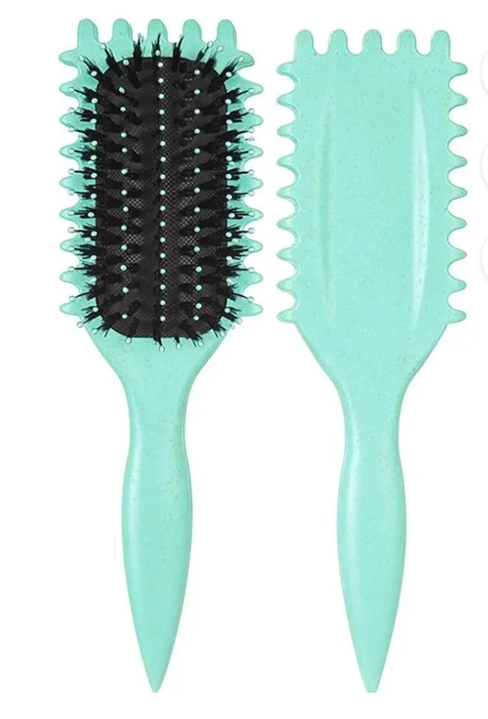 Packthe Of 2 Curl Defining Brush, Curly Hair Brush Styling for Detangling, Shaping and Defining Curls Gifts for Women Men Less Pulling
