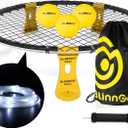 Roundnet Game Set with Balls and Patented Net, Lawn, Beach, Backyard Outdoor Game for Adults and Family, Medium to Large