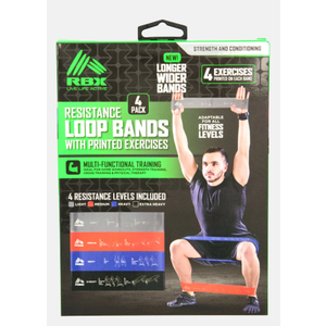 4pk Loop Resistance Bands