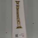 Wearlizer Compatible with Apple Watch Band Women, Dressy Pretty Stainless Steel Metal Strap Fancy Designer Link Bracelet for iWatch 
Size: 38/40/41/42mm(Series 11 10)