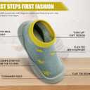 Baby Shoes Boys Girls First Walking Shoes Non Slip Soft Sole Sneakers Toddler Infant Babygirl Sock Shoes (Gray)