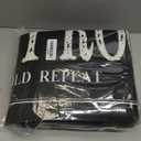 Non Slip Laundry Runner Rug - Farmhouse Kitchen Floor Mat for Mudroom and Bathroom - Black, 20 X 47 Inches