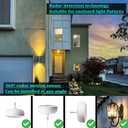 CICINY Radar Motion Sensor Outdoor Flood Light Bulbs, PAR38 E26 Dusk to Dawn LED Security Bulbs, 15W 100W Equivalent, 5000K Daylight for Porch Garage Driveway, 2 Pack