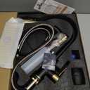 APPASO Black and Gold Kitchen Faucet, Stainless Steel Kitchen Sink Faucets with Soap Dispenser and Pull Down Sprayer 3 Modes, High Arch Single Handle Matte Black with Deck Plate for 1 to 4 Holes Sink