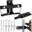 Universal Two-Way Electric Fence Gate Latch with Universal Mounting and Strike Bar Reinforced Steel Powder Coated Finish Black Durable Hardware for Farm Ranch Fence Gates