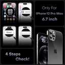 TOCOL for iPhone 12 Pro Max Case, Upgraded Full Camera Protection, Compatible with Magsafe, Drop Protection, Translucent Magnetic Matte Phone Case for iPhone 12 Pro Max 6.7 inch (Black)