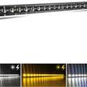 CO LIGHT Led Light Bar Single 26 inch Slim Single Row Lightbar Driving Combo Beam Off Road Fog Work Lights with Mounting Brackets & 6D Reflectors for Truck, Car, Cabin, Boat, ATV, UTV (White&Amber)