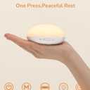 Egg Light for Nursery, Portable Baby Night Light for Breastfeeding, Rechargeable Baby Nightlight with Timer, Dimmable Battery Powered Red Lamp, Ultra-Long Battery Life for Bedside