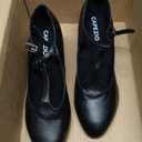 Capezio Womens Jr. Footlight T-Strap (7.5 Wide, Black)