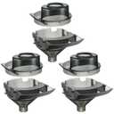 3 Sets Baby Formula Dispenser Replacement Funnel Compatible with Baby Brezza Replacement Parts Funnel and Cover, Grey