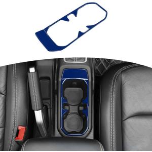 RT-TCZ for Wrangler JL Front Cup Holder Trim Blue for Jeep Wrangler JL JLU Gladiator JT 2018-2024 Blue Interior Accessories