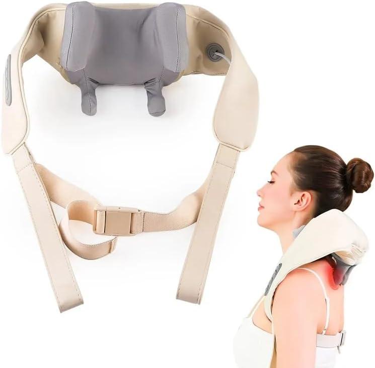 Neck Massager with Heat, Shoulder Massager, Shiatsu Neck and Back Massager, Muscle Pain Relief-Office, Home & Car Neck Massager with Heat, Shoulder Massager, Shiatsu Neck and Back Massager, Muscle Pain Relief-Office, Home & Car