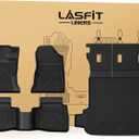 LASFIT Full Set Floor Mats for Subaru Outback 2026, All Weather TPE Custom Fit Floor Liners 1st & 2nd Row & Seat Back Mat & Cargo Mat for Outback 2026,Black