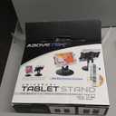 AboveTEK Retail Kiosk iPad Stand, 360 Rotating Commercial POS Tablet Stand, Fits 6"-13" (Screens) iPad mini Pro-Business Swivel Tablet Holder, for Store Office Reception Kitchen Desktop (Black)