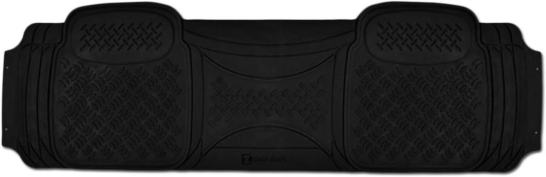 Zento Deals Car Floor Mat -Heavy Duty Weather Protection Mats (Black - 1pcs Car Diamond Floor Mat) (Medium)
