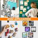 Aertiavty Magnetic Squares with Adhesive Backing, 360 Pcs 0.8" Fridge Magnets, Magnetic Strips with Adhesive Backing, 80 Mil Magnet Sheets for Whiteboard, Refrigerator, Crafts, Easy Peel and Stick