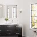Keonjinn 24x30 Inch Brushed Nickel Bathroom Mirror for Over Sink, Rectangle