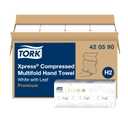 Tork Xpress Compressed Multifold Hand Towel White H2, Premium, Soft and Absorbent, 12 x 200 Sheets, 420590