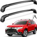 FengYu Lockable Roof Rack Cross Bars 300lb Compatible with Mitsubishi Outlander 2014-2021 (Not for Outlander Sport), Heavy Duty Aluminum Roof Rails Crossbars Cargo Bars Rooftop Black Carrier Luggage