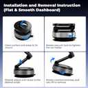 EdenseeLake Car Phone Holder for Magsafe, 360 Adjustable Car Phone Mount, Strong Magnetic Vacuum Suction Cup Phone Holders for Your Car, 17 Pro Max 16 15 14 13 12 Air Plus