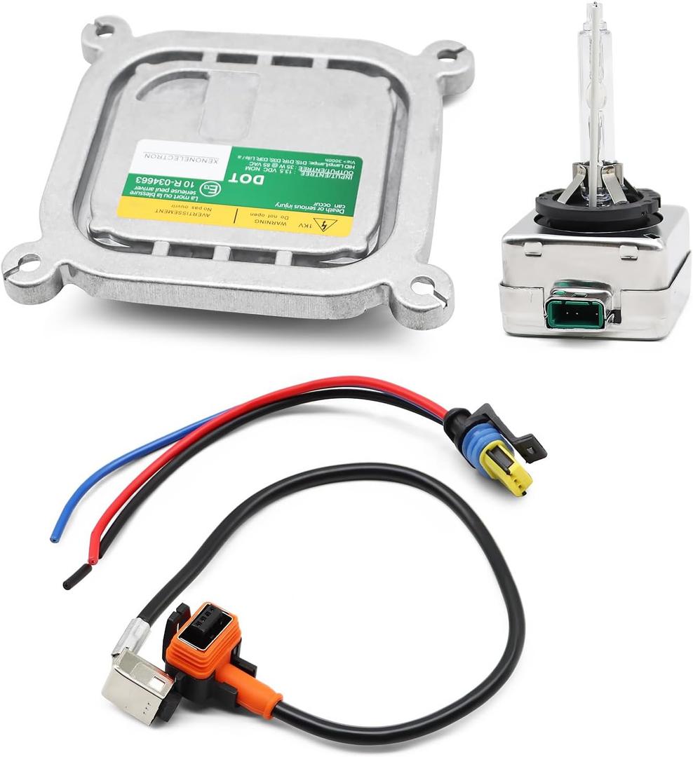 Xenon Headlight Ballast Kit with Igniter & D3S Bulb Compatible with Mustang 2010-2019 8A5Z-13C170-A DL3Z-13C170-A 7L7Z-13N021-A