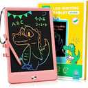 KOKODI LCD Writing Tablet, 8.5 Inch Toddler Doodle Board Drawing Tablet, Erasable Reusable Electronic Drawing Pads, Educational and Learning Toy for 3-8 Years Old Boy and Girls (Pink)
