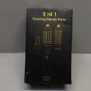 3 in 1 Rotating Hair Dryer Brush Spinning with Detachable Brush(2" & 1.5"),Negative Ionic Brush Blow Dryer 100-120V,3 Heats and 2 Speeds Rotating Hot Air Brush for Curling,Straight,Drying