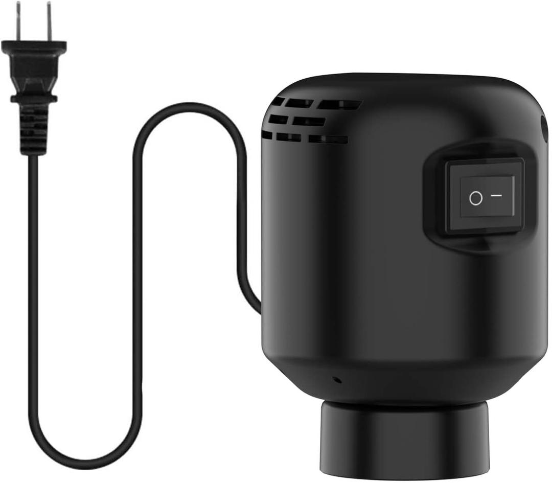 MORECOO Electric Air Pump for Vacuum Storage Bags - Smaller, More Portable, 5000PA Suction Power, 55W Energy Saving, Convenient & Fast Vacuum Bag Pump - Ideal for Travel(Black)