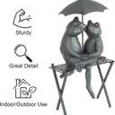 Frog Couple Statue-Resin Romantic Animal Figurine for Outdoor Lawn and Garden D?cor-Great for Flower Beds, Fairy Gardens, and More by Pure Garden