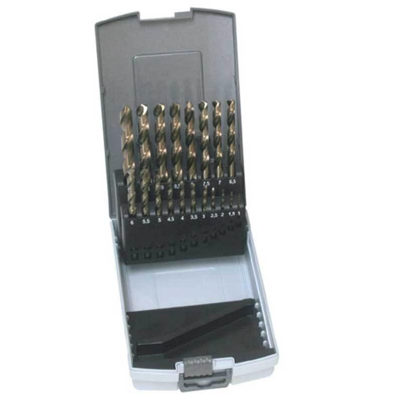 LudoPam Cobalt Metric Drill Bit Set(1mm-13mm/25pcs), M35 Jobber Length Twist Drill Bits,Straight Shank for for Hardened Metal, Stainless Steel, Cast Iron and Wood Plastic with Indexed Storage Case