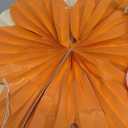 Paper Flowers Decorations for Wall Orange Paper Fans Classroom Decoration Paper Floral Backdrop Decor Paper Fans Decoration Hanging Paper Fans Pink Flower Wall Decor, Set of 9