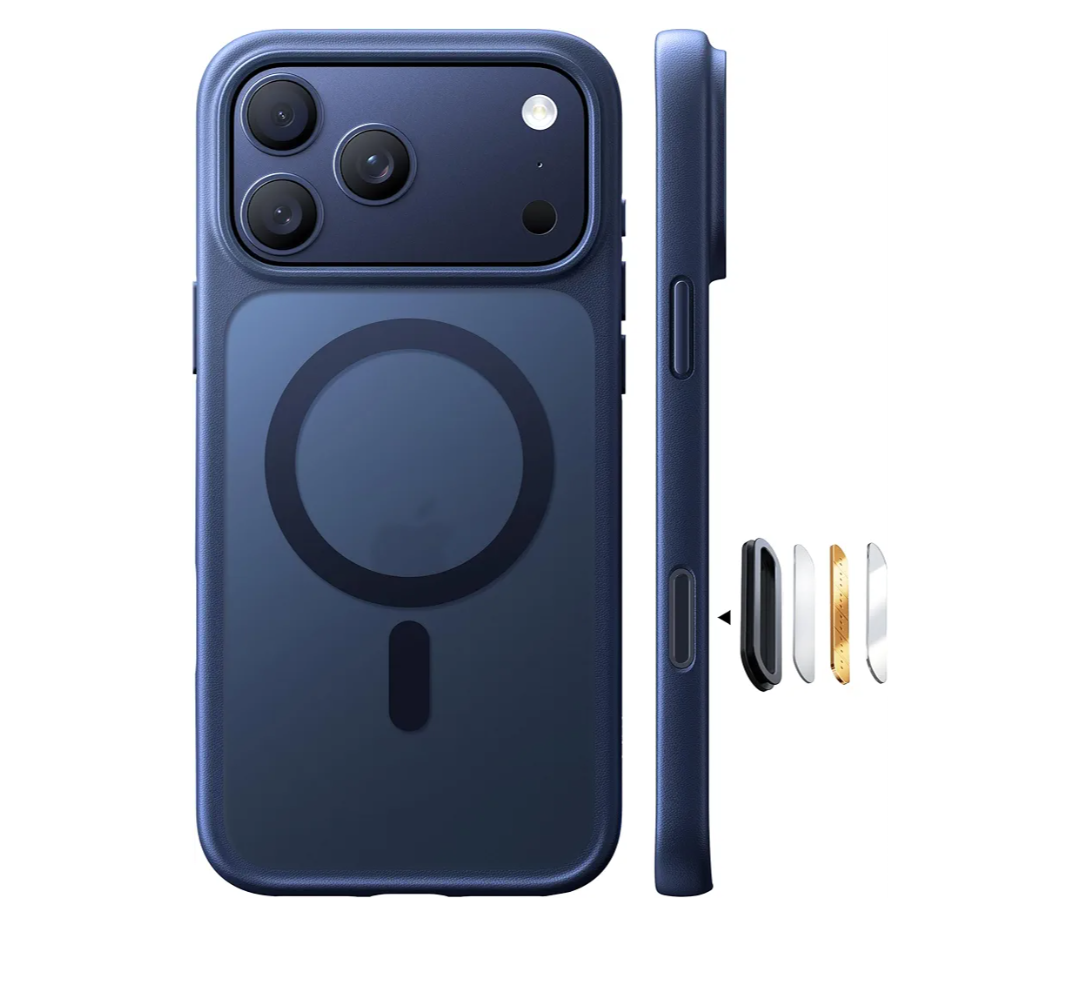 TORRAS for iPhone 17 Pro Case, Camera Control, Fit for MagSafe, Military-Grade Protection, Magnetic Slim Translucent Anti-Fingerprint Phone Case for iPhone 17 Pro 6.3", Deep Blue