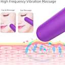 Mini Facial Massager, Facial Roller, Massage Care Stick Enhances Absorption of Creams and lotions Suitable for Facial and Eye Massage Tools (Purple)