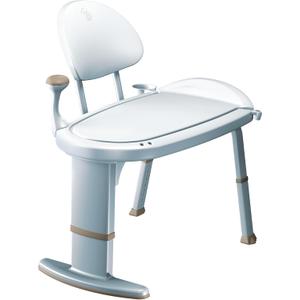 Moen Home Care Bath Safety Tub Transfer Bench, Shower Chair for Elderly and Disable with Adjustable Height, Handicap Accessories for Daily Living, DN7110