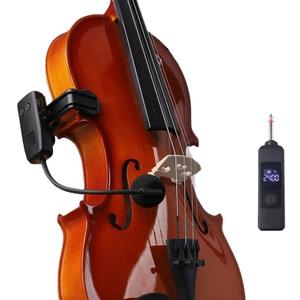 Professional Wireless Violin Microphone, Violin Pickup Clip-on Instrument Microphone, Designed for Violinists and Musicians, Suitable for Active PA Systems